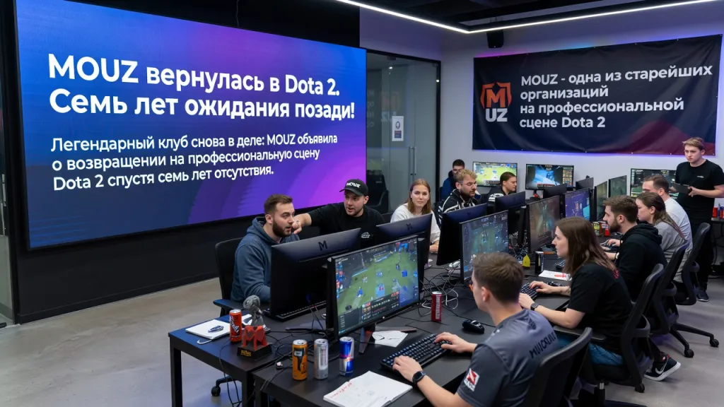 MOUZ вернулась в Dota 2. Семь лет ожидания позади!